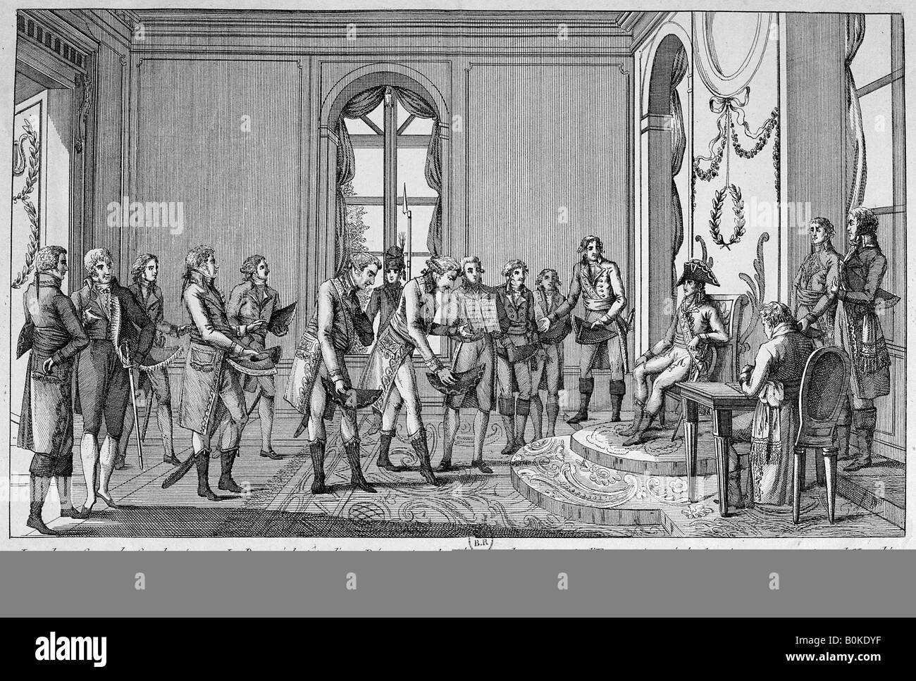 "Les deux consuls Cambacérès et le Brun nommer Empereur Napoléon', 19e siècle. Artiste : Inconnu Banque D'Images