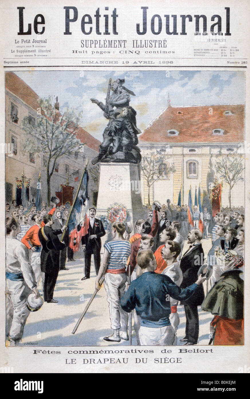Commémoration du siège de Belfort, 1896. Artiste : F Meaulle Banque D'Images