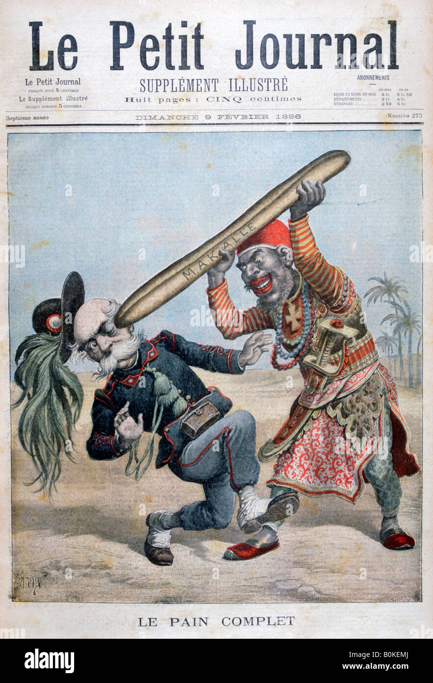 Caricature de Francesco Crispi, homme politique italien, 1896. Artiste : Henri Meyer Banque D'Images