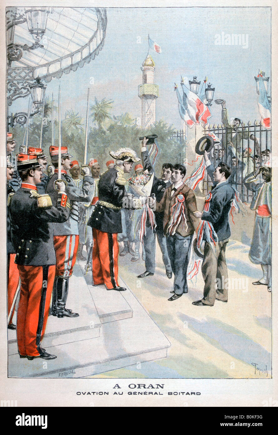 Général Boitard, Oran, nord-ouest de l'Algérie, 1898. Artiste : Oswaldo Tofani Banque D'Images