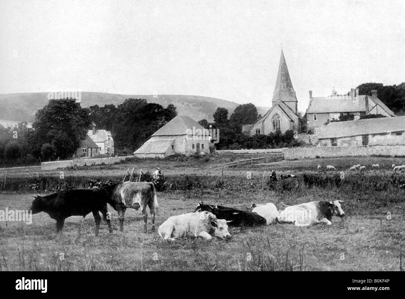 Une église du village, 1926. Artiste : Inconnu Banque D'Images