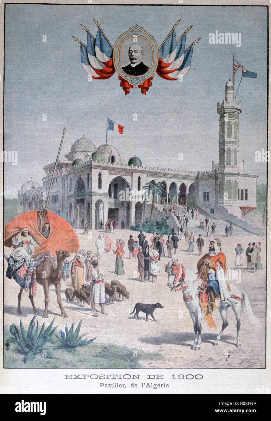 Le pavillon algérien de l'Exposition Universelle de 1900, Paris, 1900. Artiste : Inconnu Banque D'Images