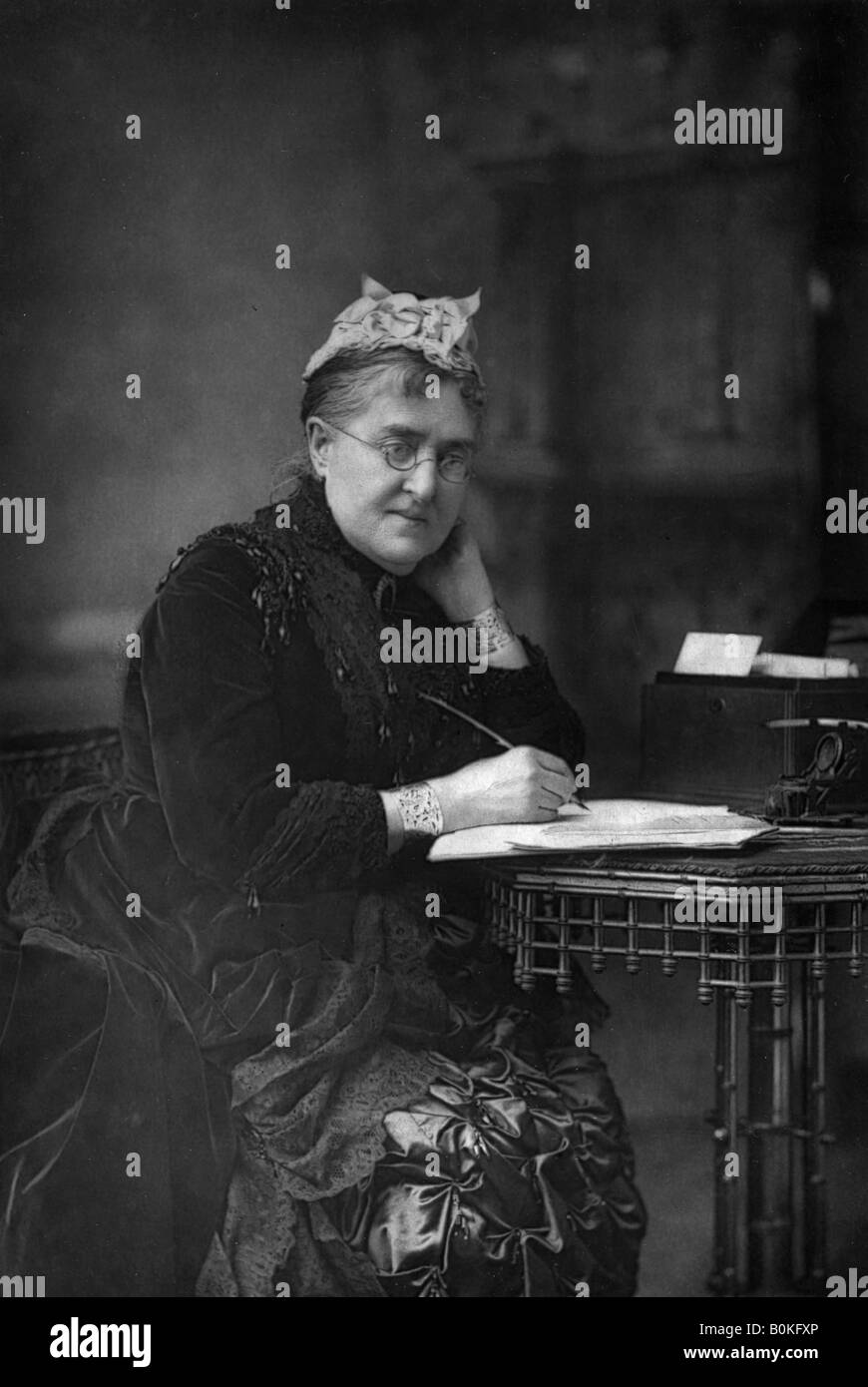 Eliza Lynn Linton (1822-1898), de la romancière, essayiste et journaliste, 1890.Artiste : W&D Downey Banque D'Images