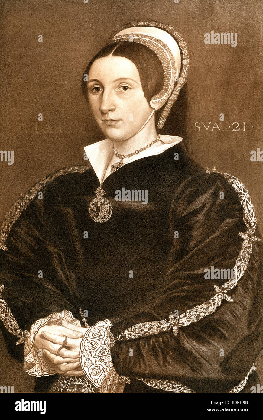 Catherine Howard, cinquième femme et Reine de Henry VIII, (1902). Artiste : Inconnu Banque D'Images