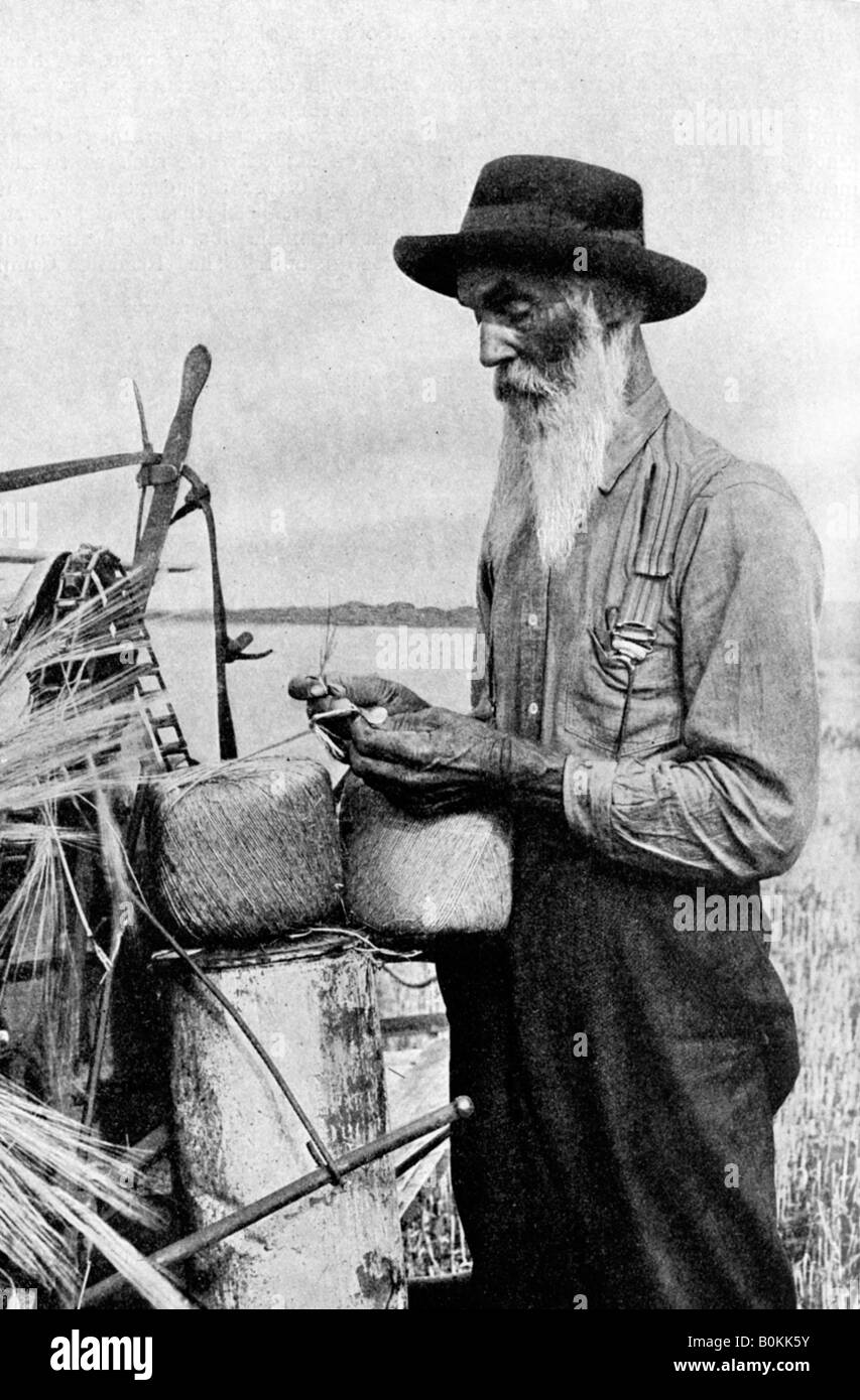 Temps de récolte dans le district de la rivière Rouge, de l'Alberta, Canada, 1922. Artiste : Inconnu Banque D'Images
