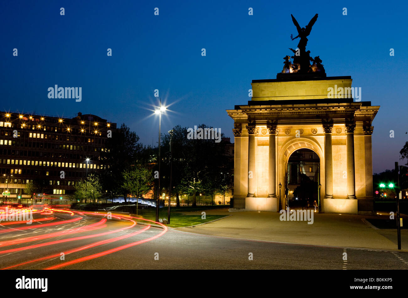 Wellington Arch Hyde Park Corner London U K l'Europe Banque D'Images