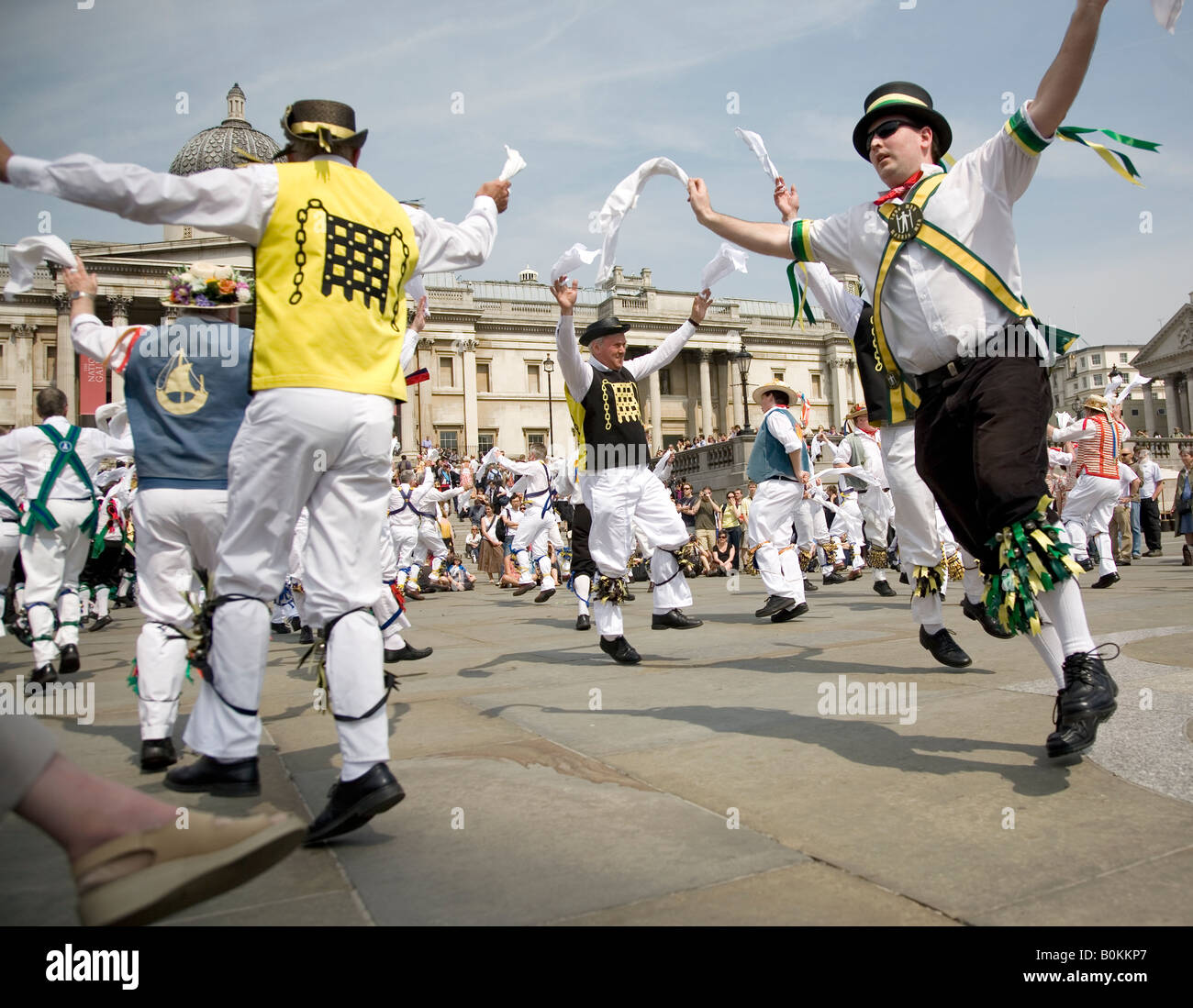 La journée annuelle de Westminster Danse 10 05 08 à Trafalgar sqaure London UK Banque D'Images