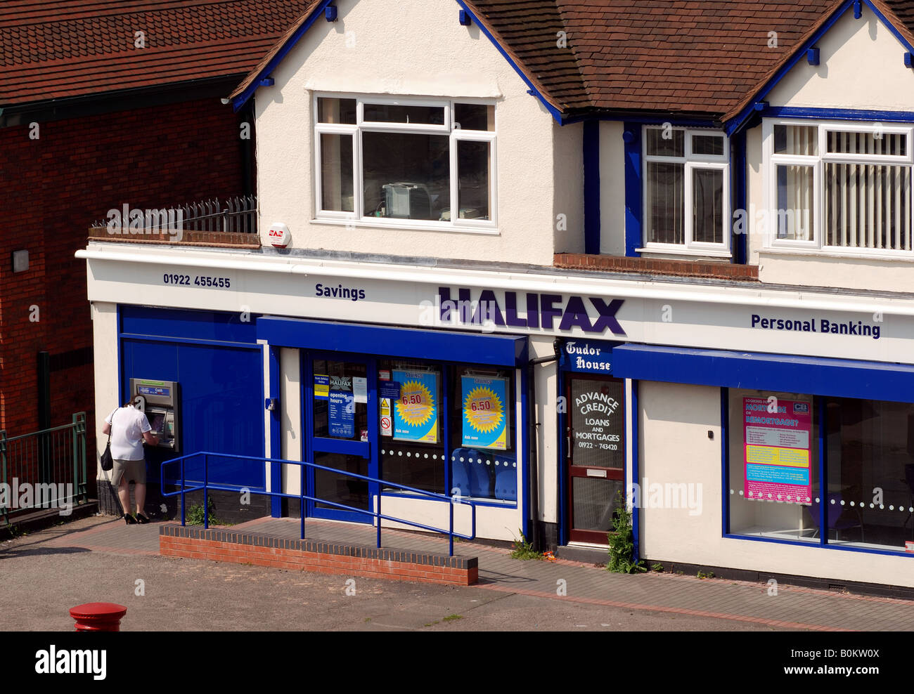 Direction générale de la banque Halifax, Aldridge, West Midlands, England, UK Banque D'Images