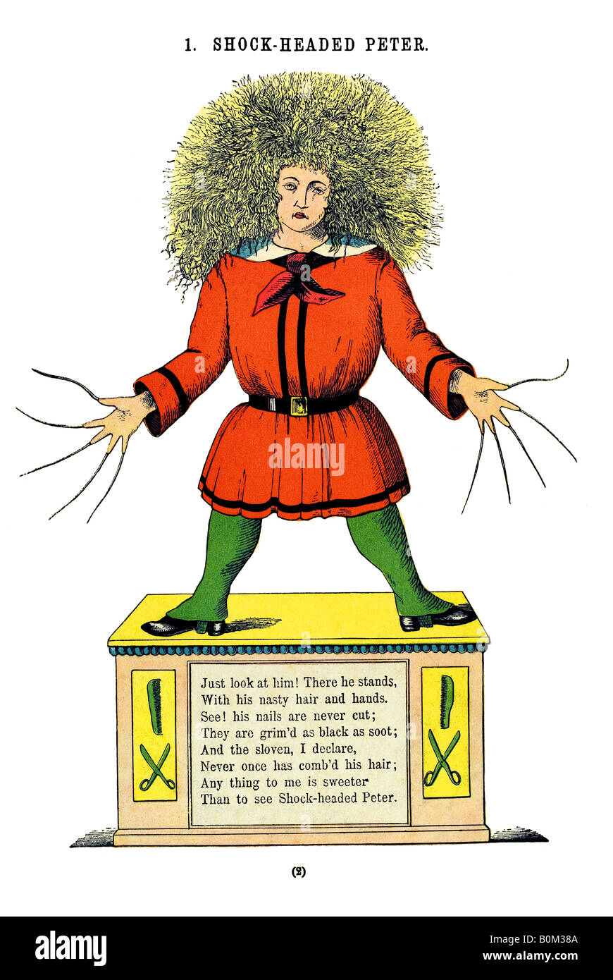 Anglais 2 Struwwelpeter Pierre Choc, front page Banque D'Images