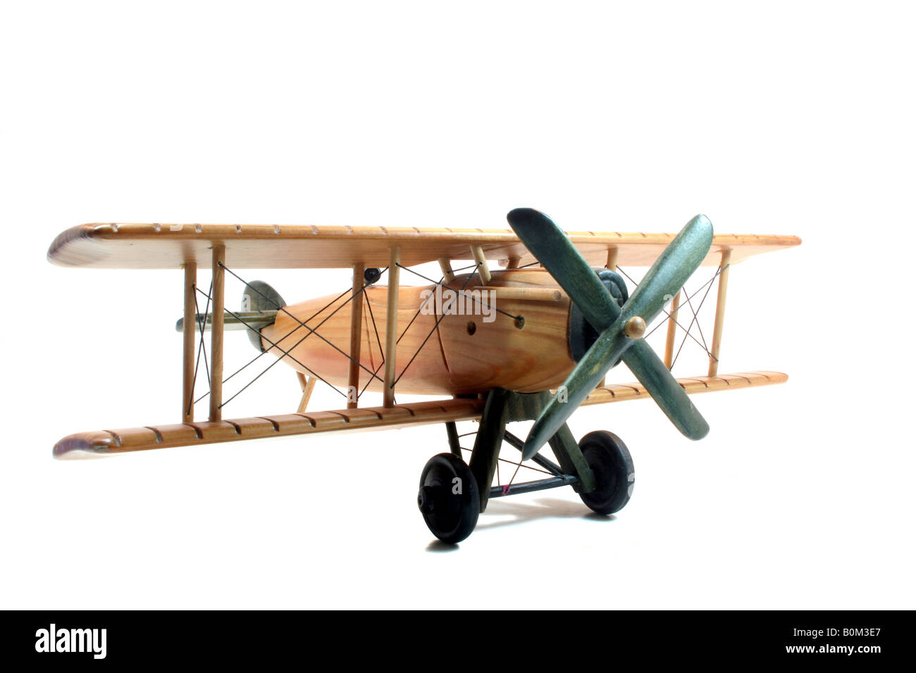 Avion jouet en bois Banque D'Images