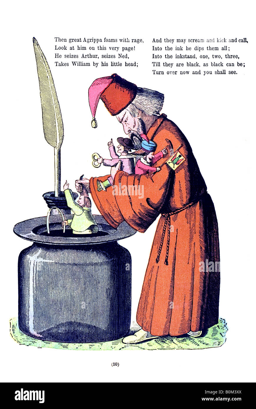 English Struwwelpeter 11 l'histoire de l'Inky garçons c Banque D'Images