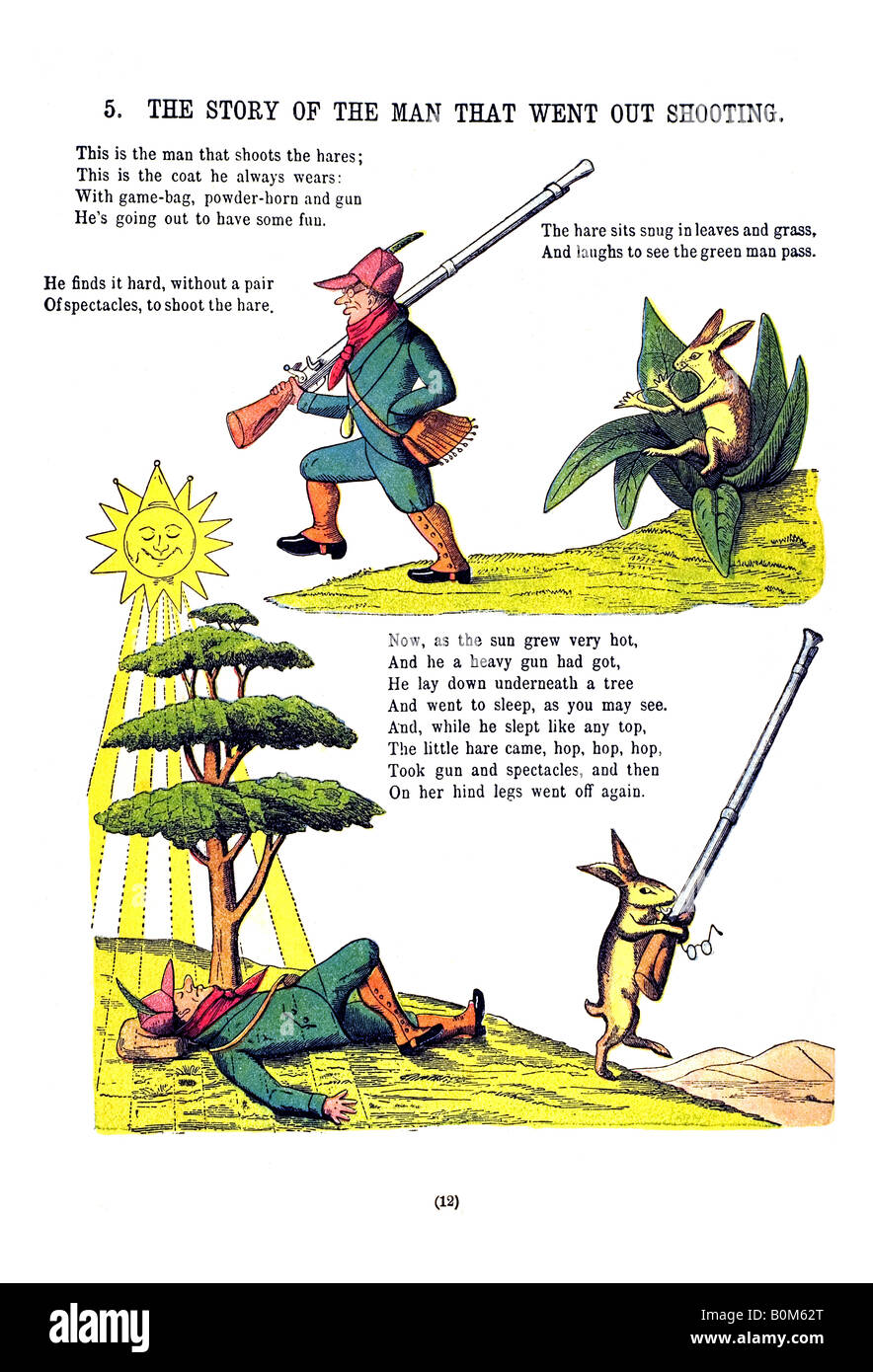 English Struwwelpeter 14 l'histoire de la nature un Huntsman Banque D'Images