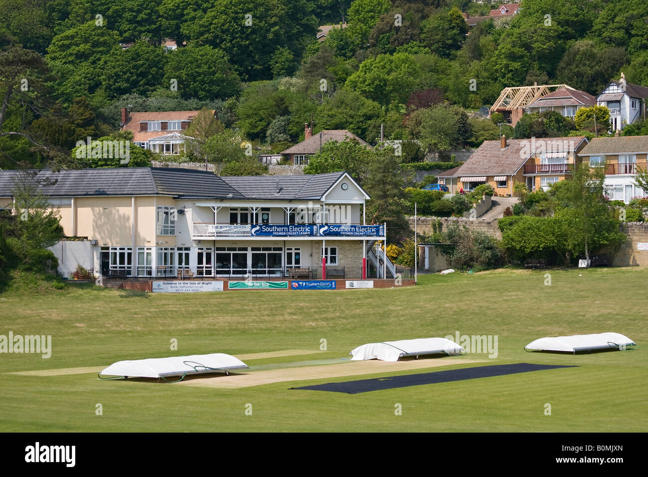 Club de Cricket de Ventnor, île de Wight, Angleterre, RU Banque D'Images