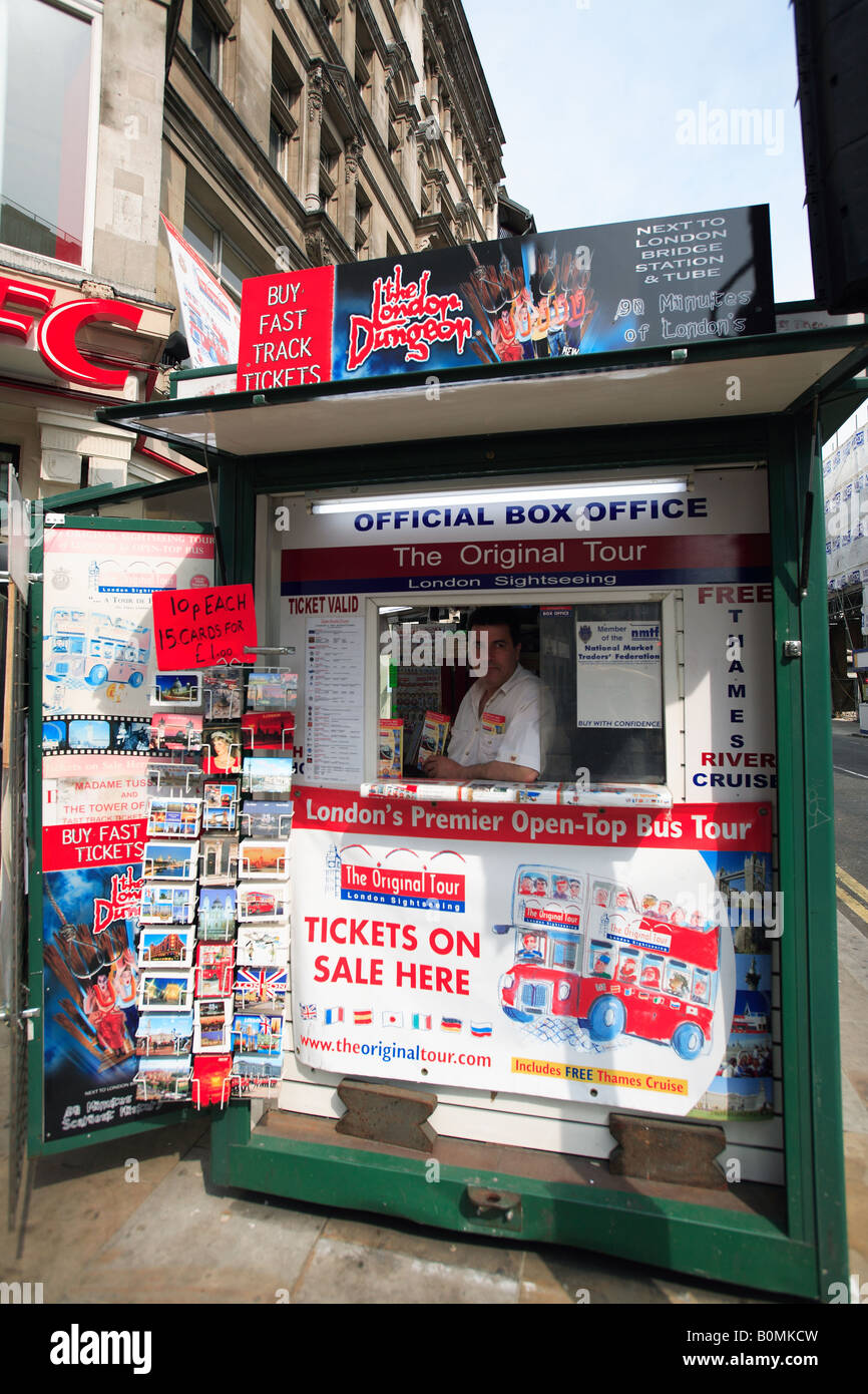 Europe Londres leicester square theatre tickets à moitié prix stand box office Banque D'Images