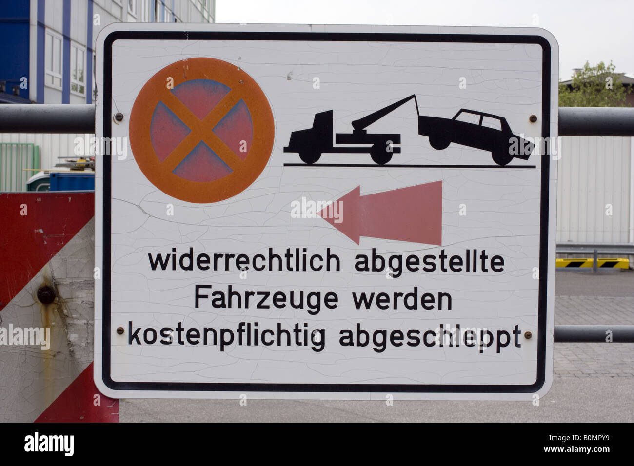 Interdiction de stationnement signer, Allemagne Banque D'Images