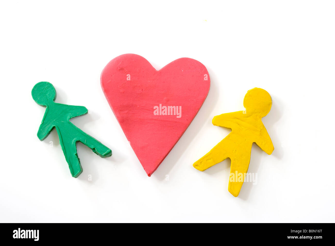 amour de pâte à modeler Banque D'Images