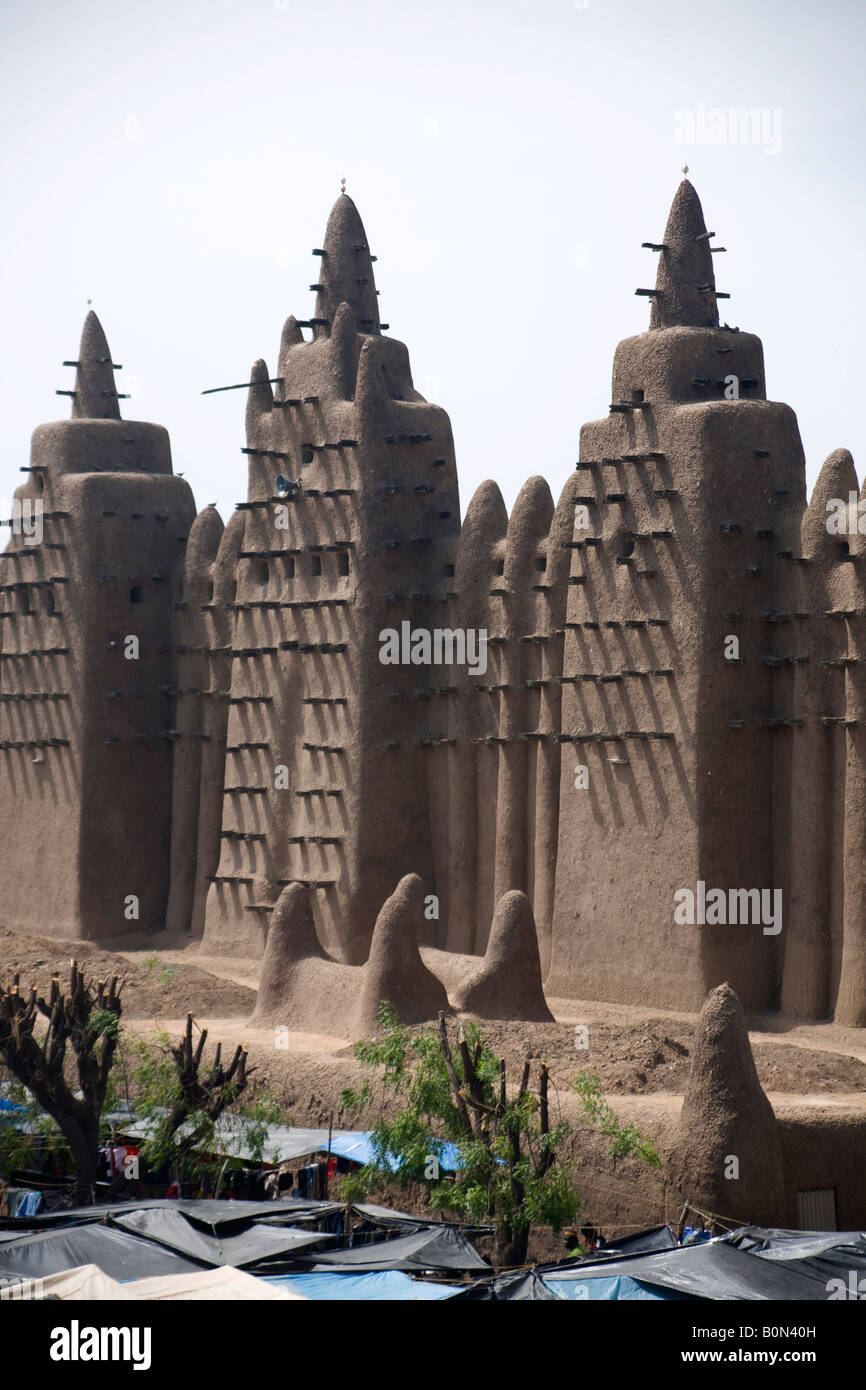 Grande Mosquée de Djenné - Mali, Afrique Banque D'Images