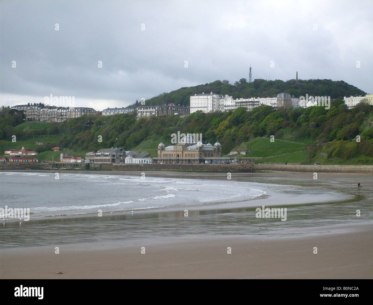 Spa et South Bay Beach, Scarborough, North Yorkshire, Angleterre Banque D'Images