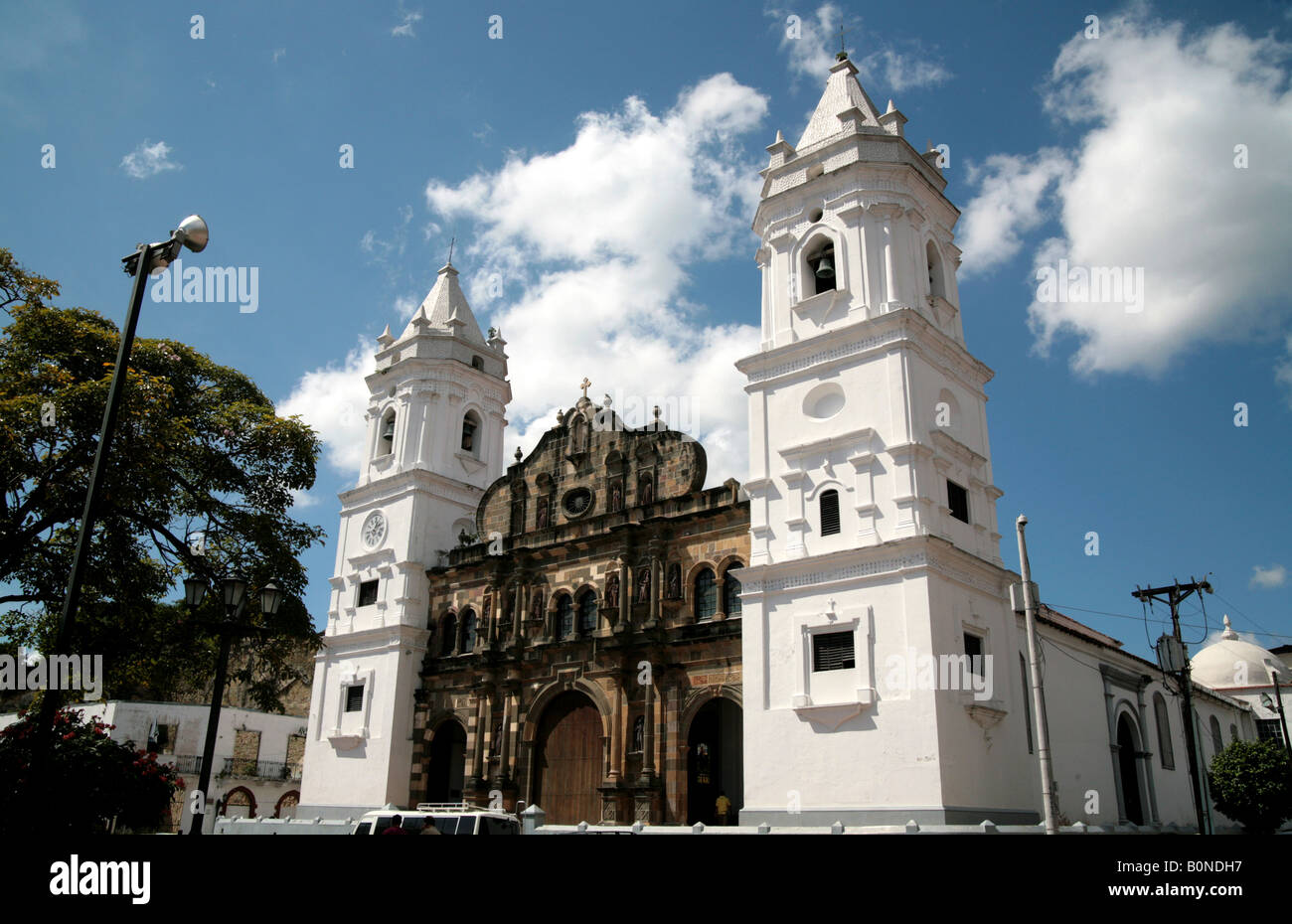 La cathédrale de la ville de Panama, République du Panama. Banque D'Images