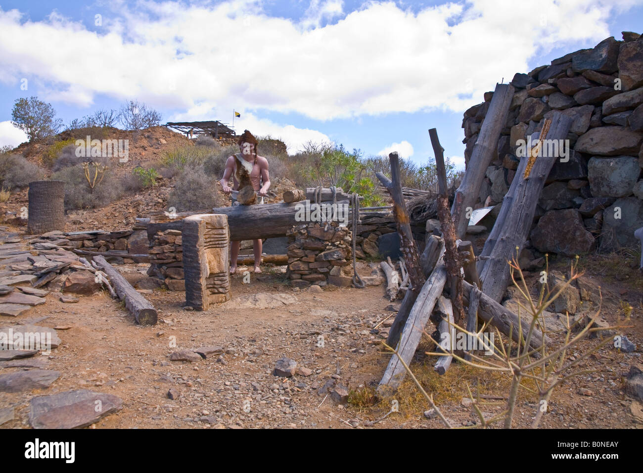 Mundo Aborigen - Musée - Barranco de Fataga - Gran Canaria Grand Banque D'Images