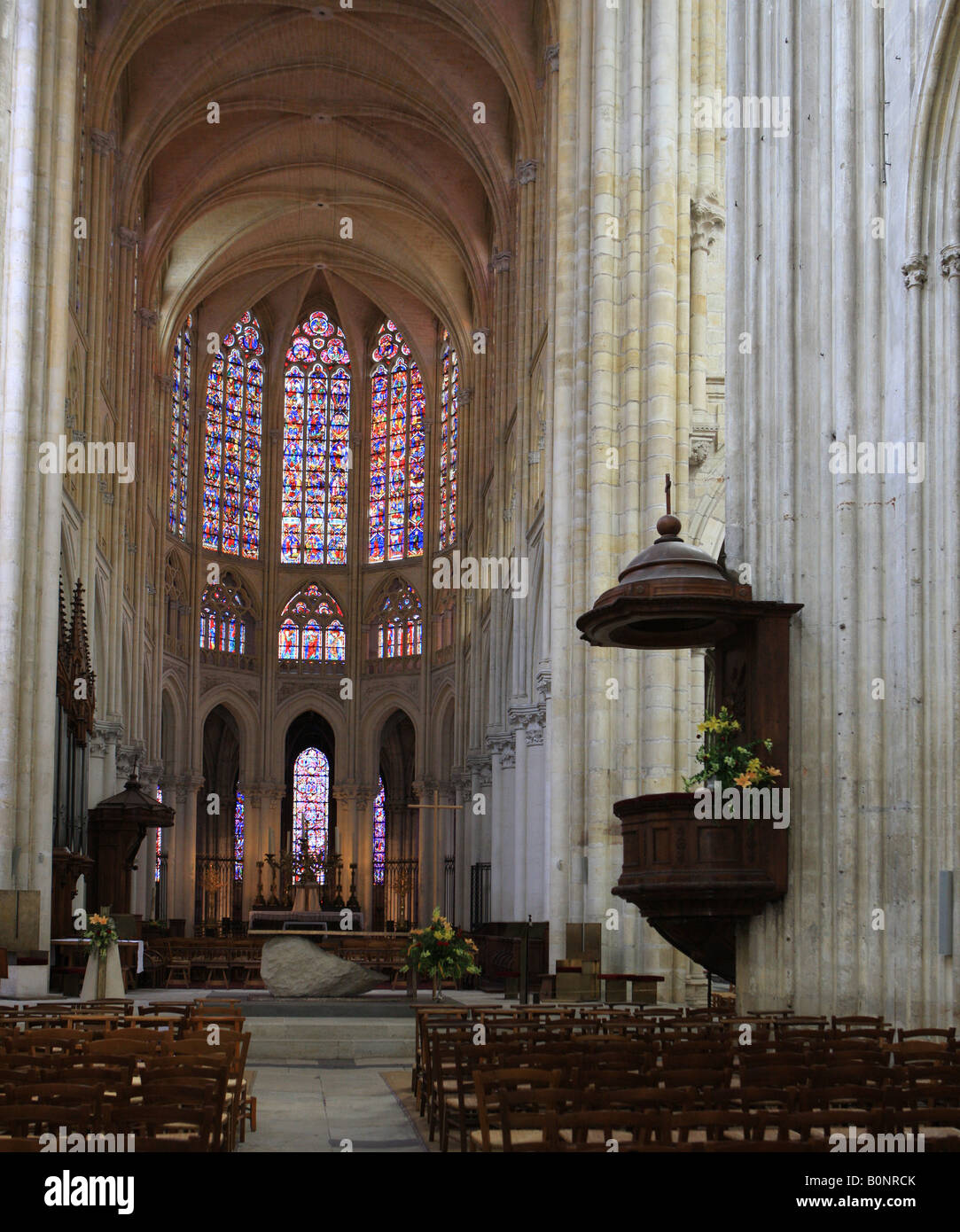 Cathédrale de Tours en France Banque D'Images