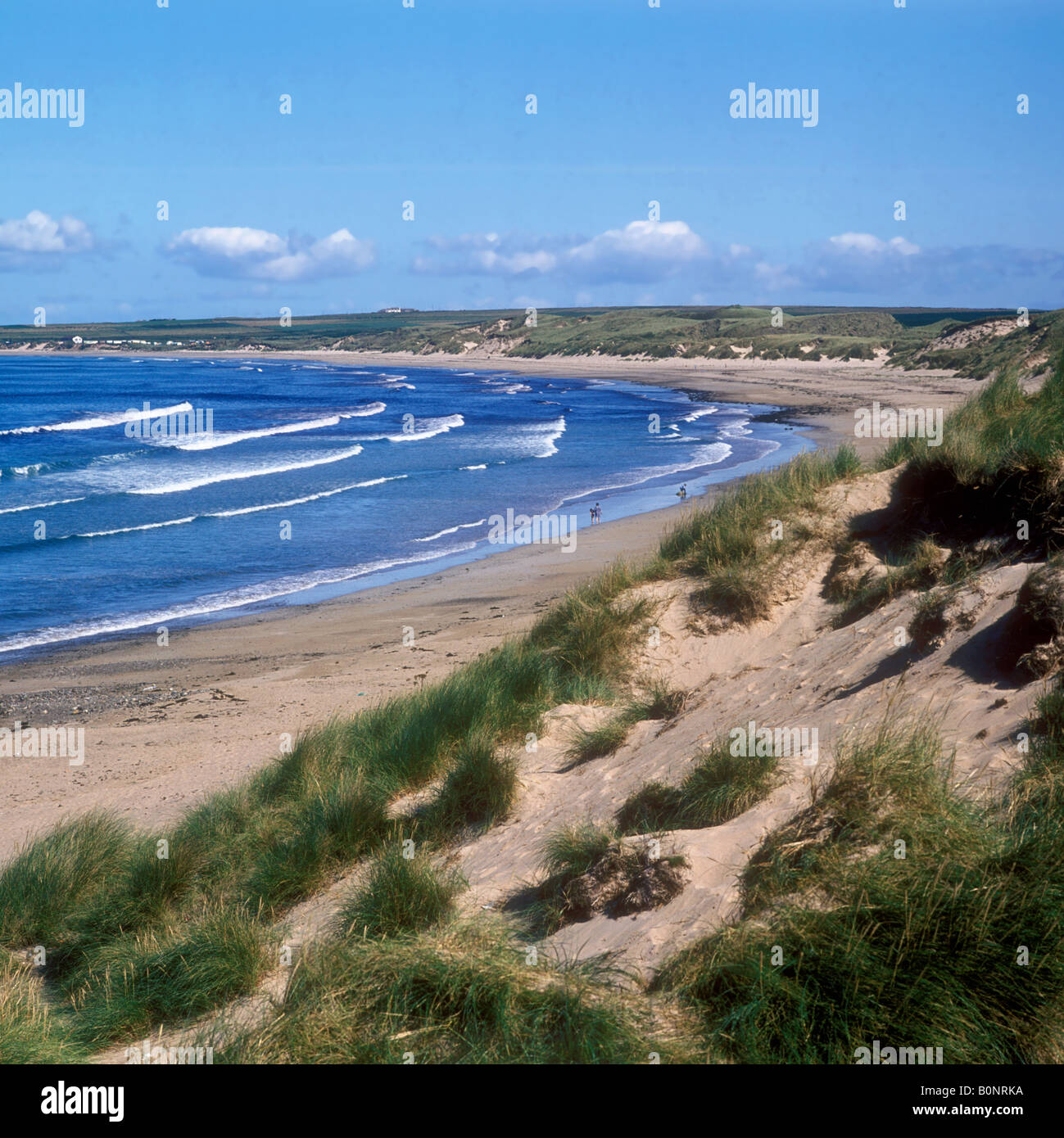 Les dunes de sable près de la baie de Dunnet Head Dunnett le point le plus au nord de la Grande-Bretagne Banque D'Images
