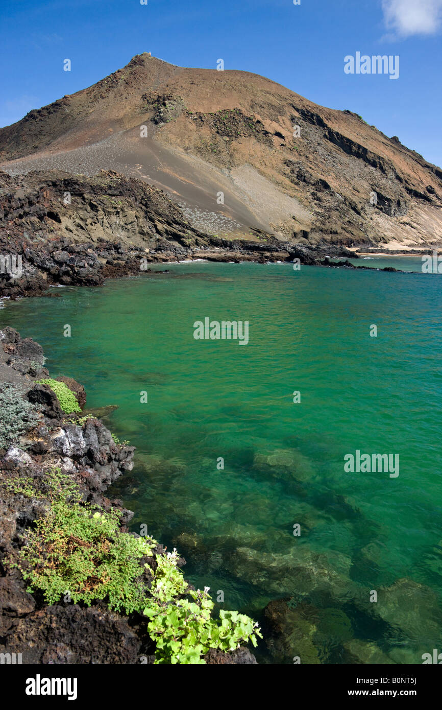 Volcan de l'île de Bartolome dans les îles Galápagos, au large de la côte de l'Équateur Banque D'Images