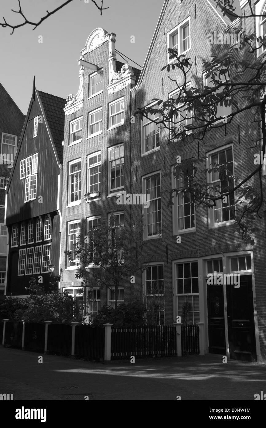 Begijnhof Amsterdam, Holland Banque D'Images