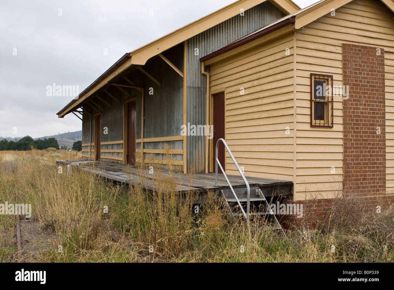 Le hangar à marchandises Coolac en NSW, Australie Banque D'Images