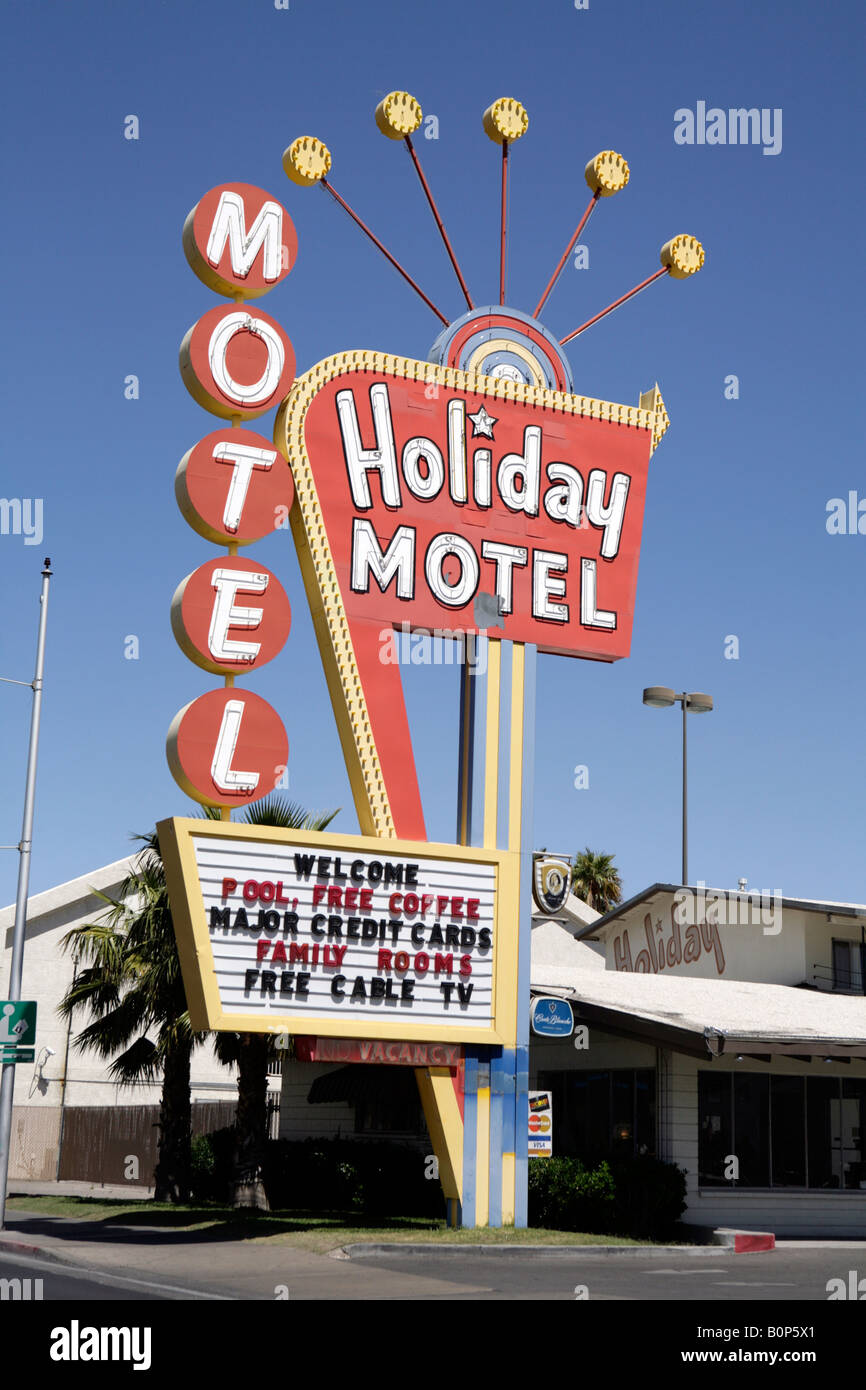 Motel Sign, Las Vegas, Nevada, USA Photo Stock - Alamy