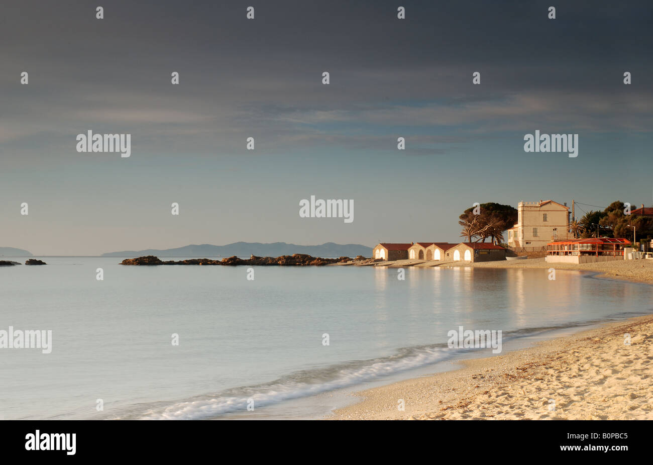 Plage du Lavandou Banque D'Images