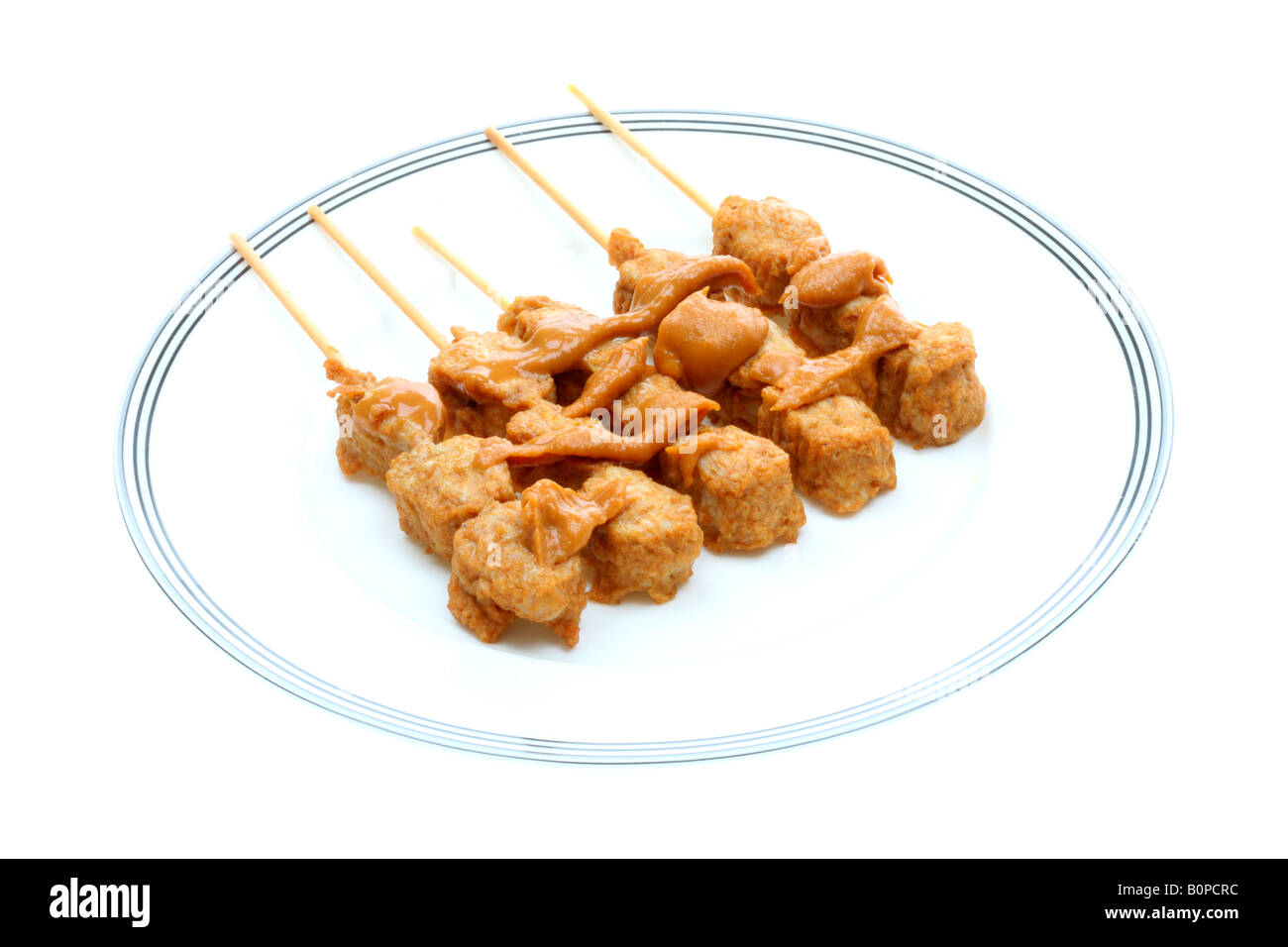 Poulet Satay Banque D'Images