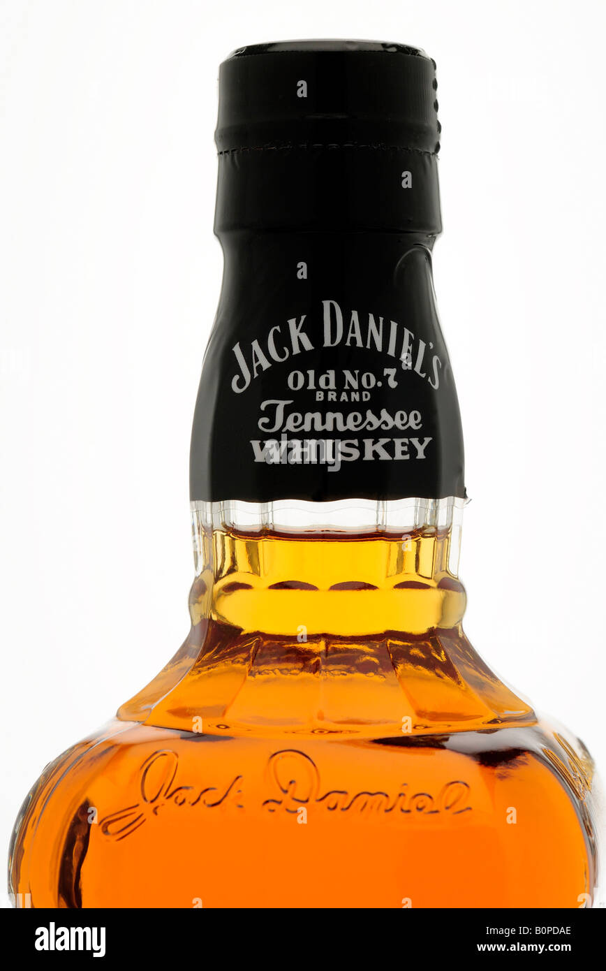 Bouteille de Jack Daniel's Whiskey Banque D'Images