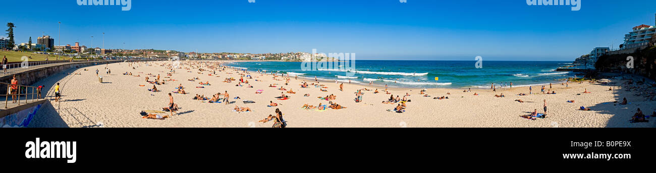 Bondi Beach Sydney New South Wales Australie panorama haute résolution Banque D'Images