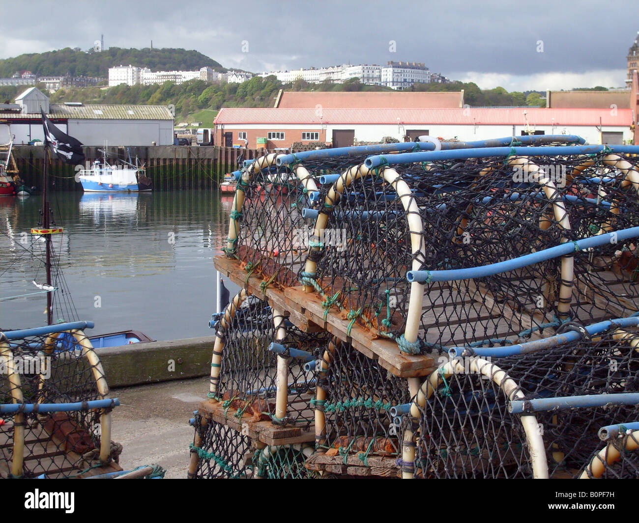 Le port de Scarborough, Scarborough, North Yorkshire, Angleterre. Banque D'Images