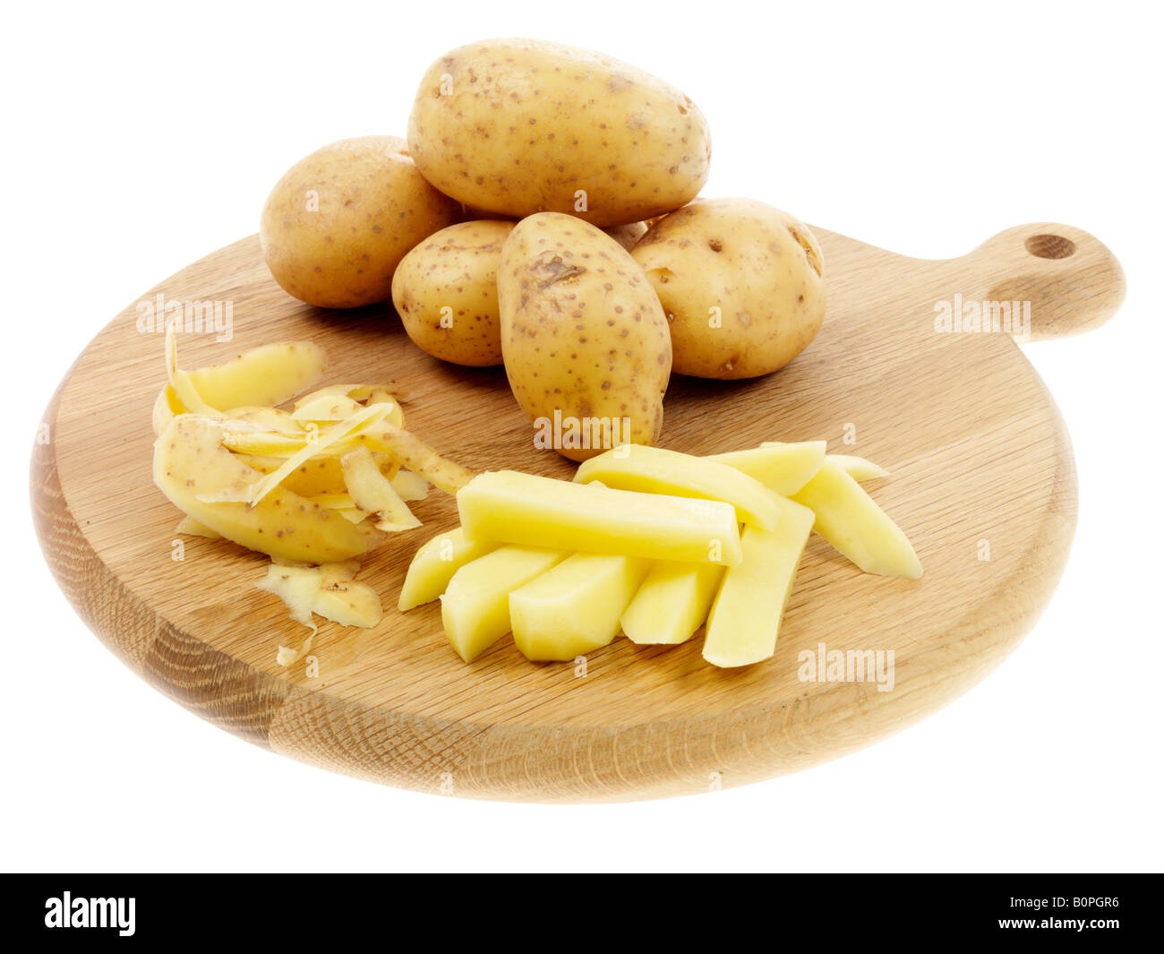 Faire de croustilles de pommes de terre Banque D'Images