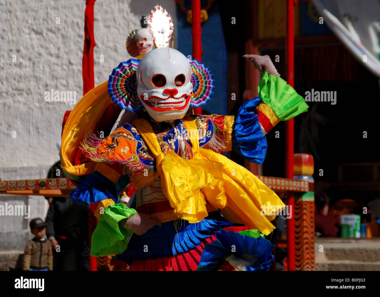 Chaque année tibétaine traditionnelle Thangka Bouddhas festival en Tong Ren,Qinghai célébrer. Banque D'Images