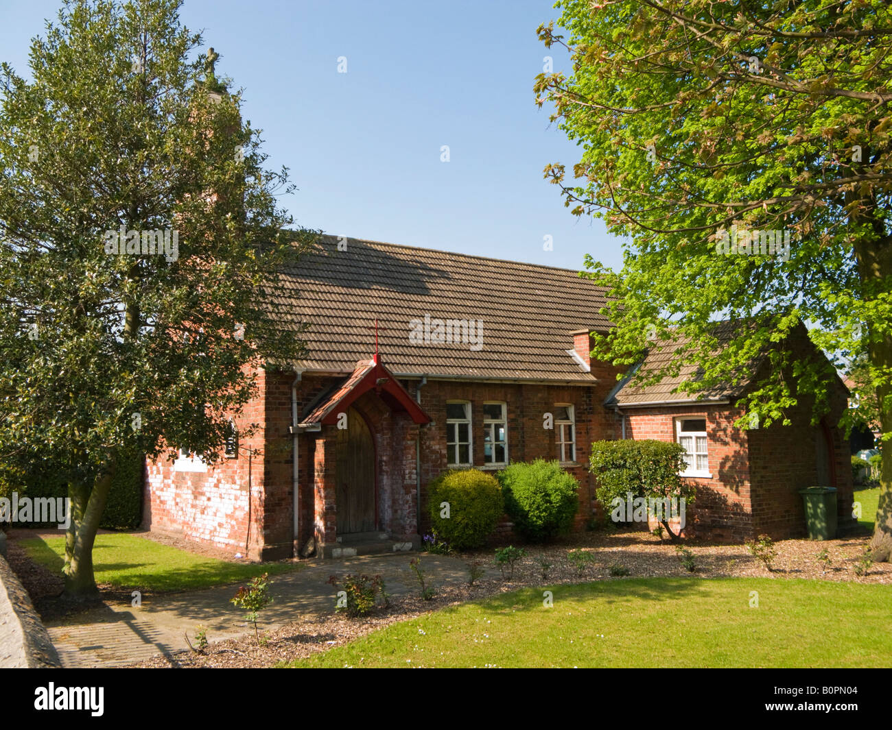 Saint Joseph et saint Dymphna, Église catholique Luddington, île de Axholme, Nord du Lincolnshire, Angleterre Royaume-uni Banque D'Images