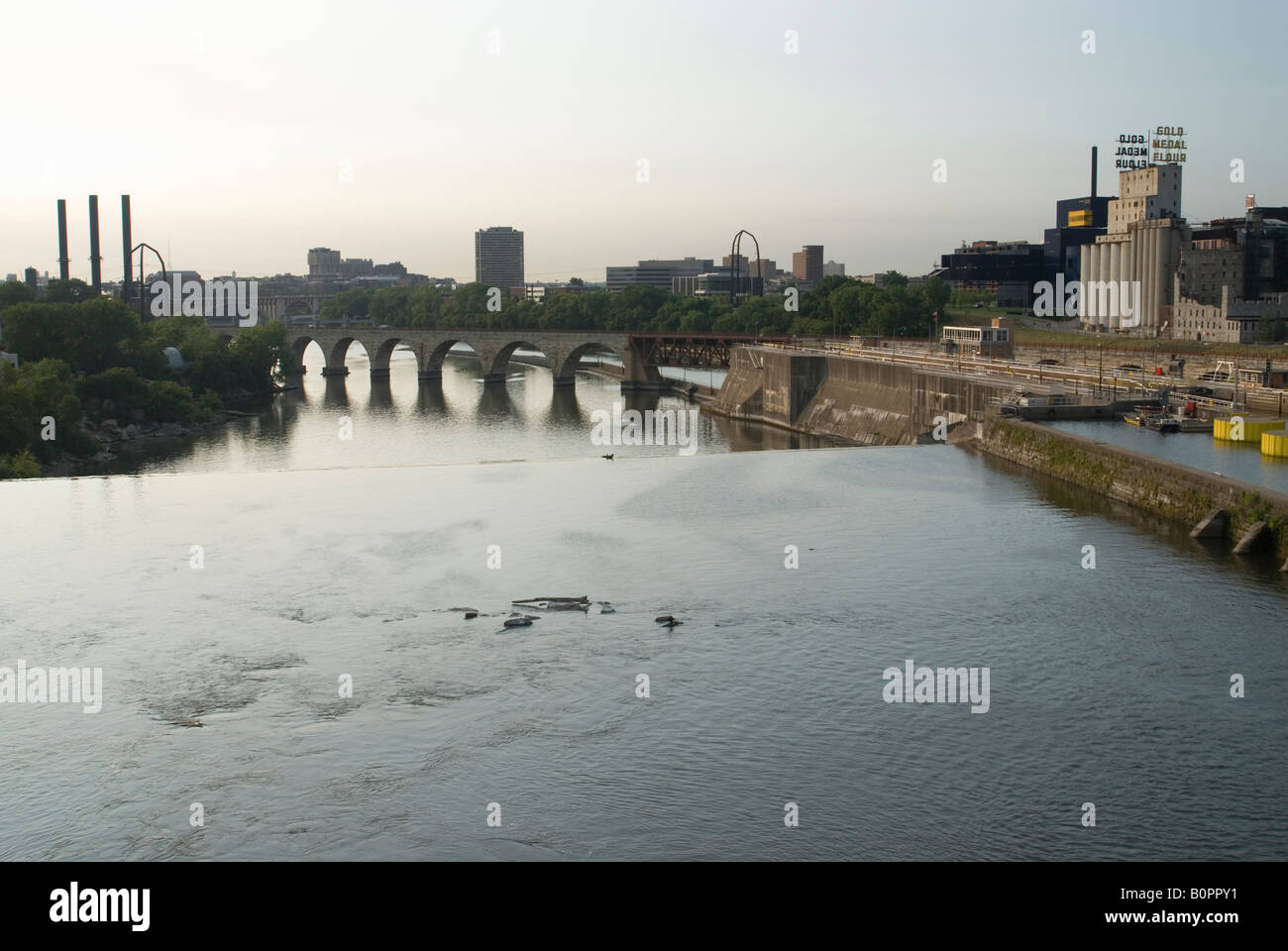 Minneapolis bridge collapse Banque de photographies et d’images à haute