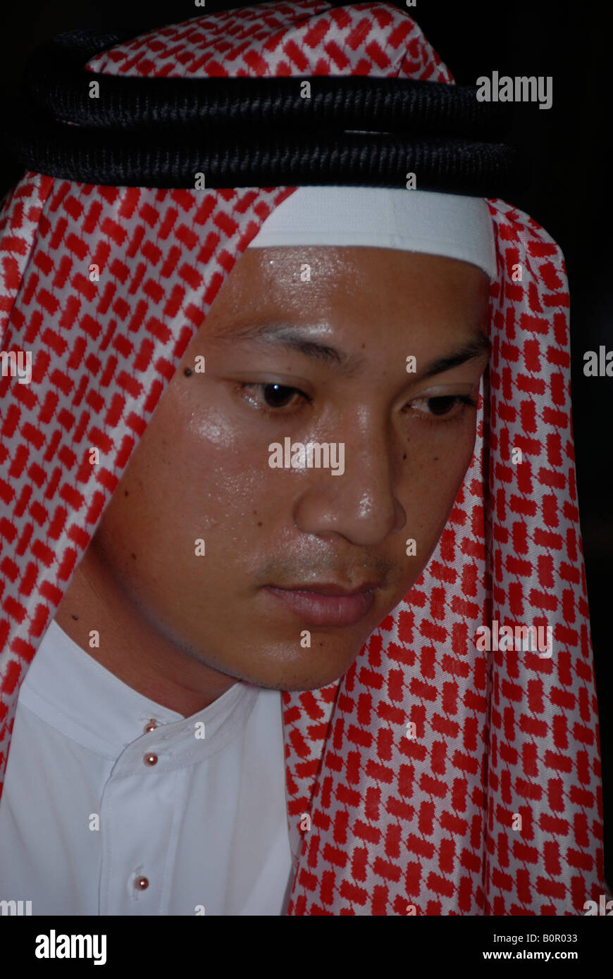 Musulmane thaïlandaise mariée à son mariage Banque D'Images
