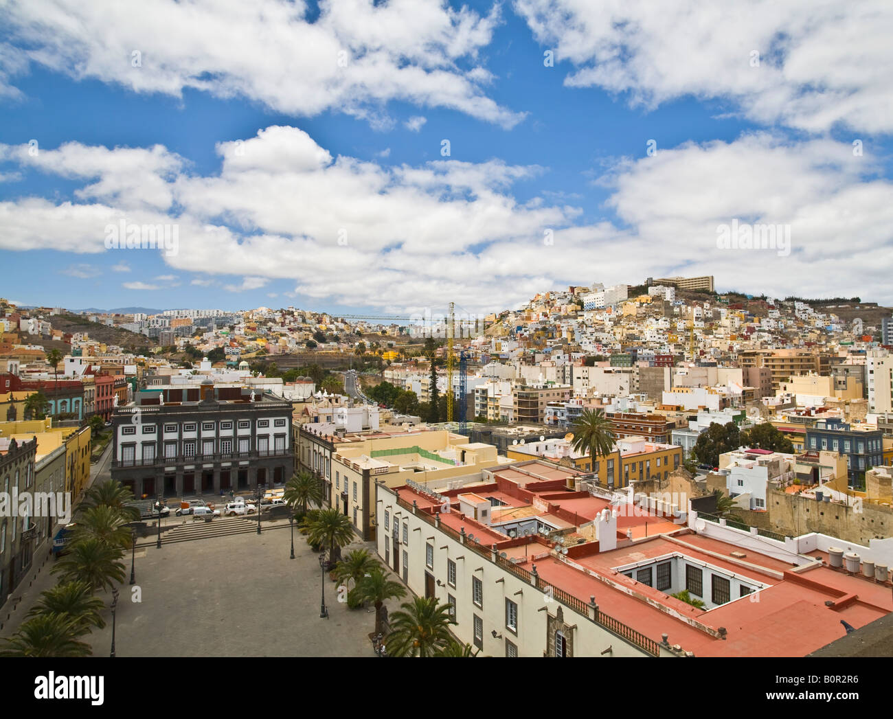 Vue sur Las Palmas de Grande Canarie Cathédrale Santa Ana Banque D'Images