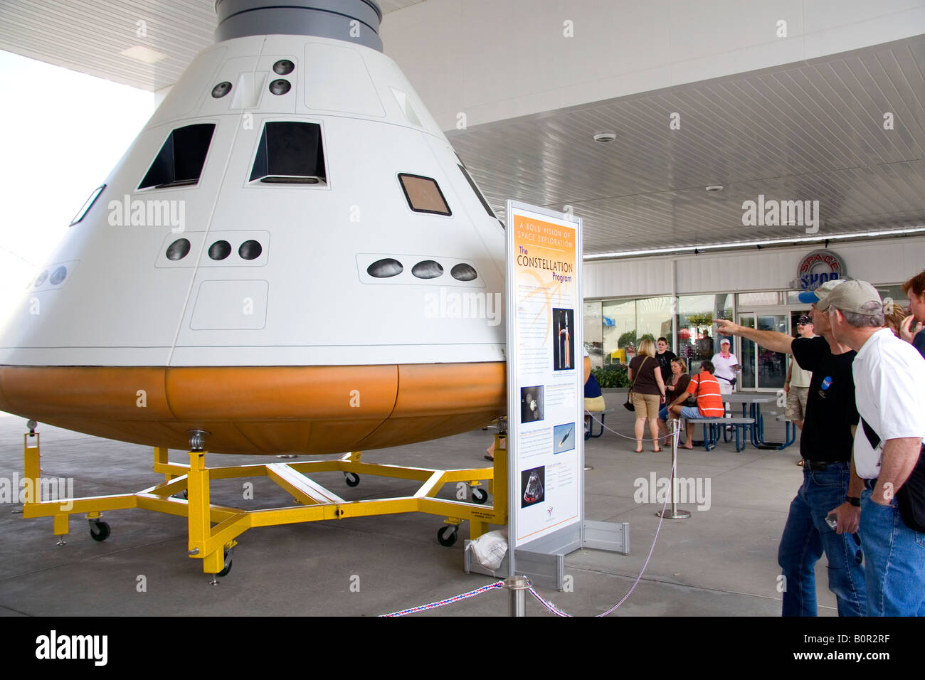 Modèle du vaisseau spatial Orion au Kennedy Space Center Visitor Complex de Cap Canaveral en Floride Banque D'Images