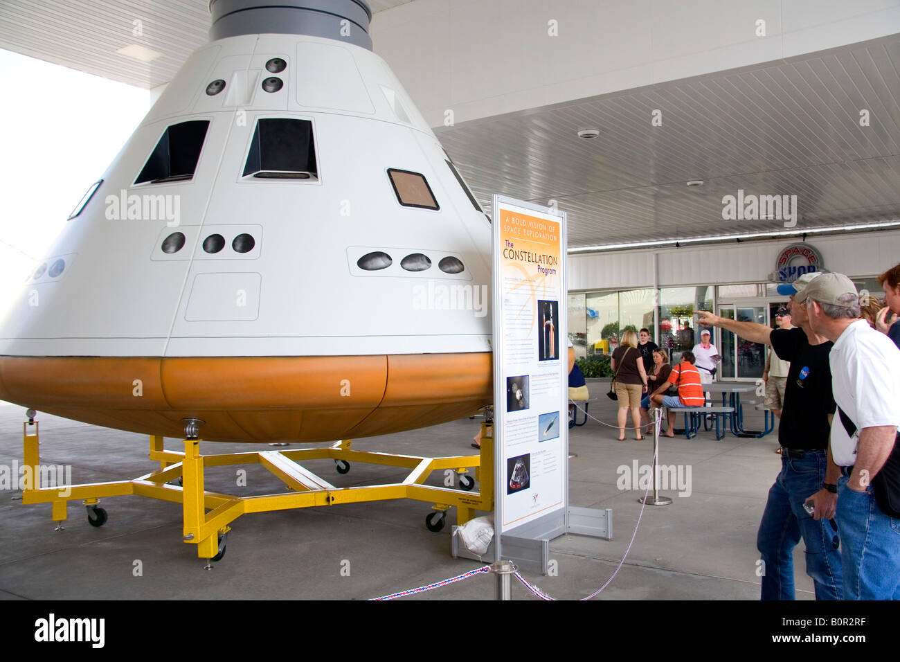 Modèle du vaisseau spatial Orion au Kennedy Space Center Visitor Complex de Cap Canaveral en Floride Banque D'Images Modèle du vaisseau spatial Orion au Kennedy Space Center Visitor Complex de Cap Canaveral en Floride Banque D'Images