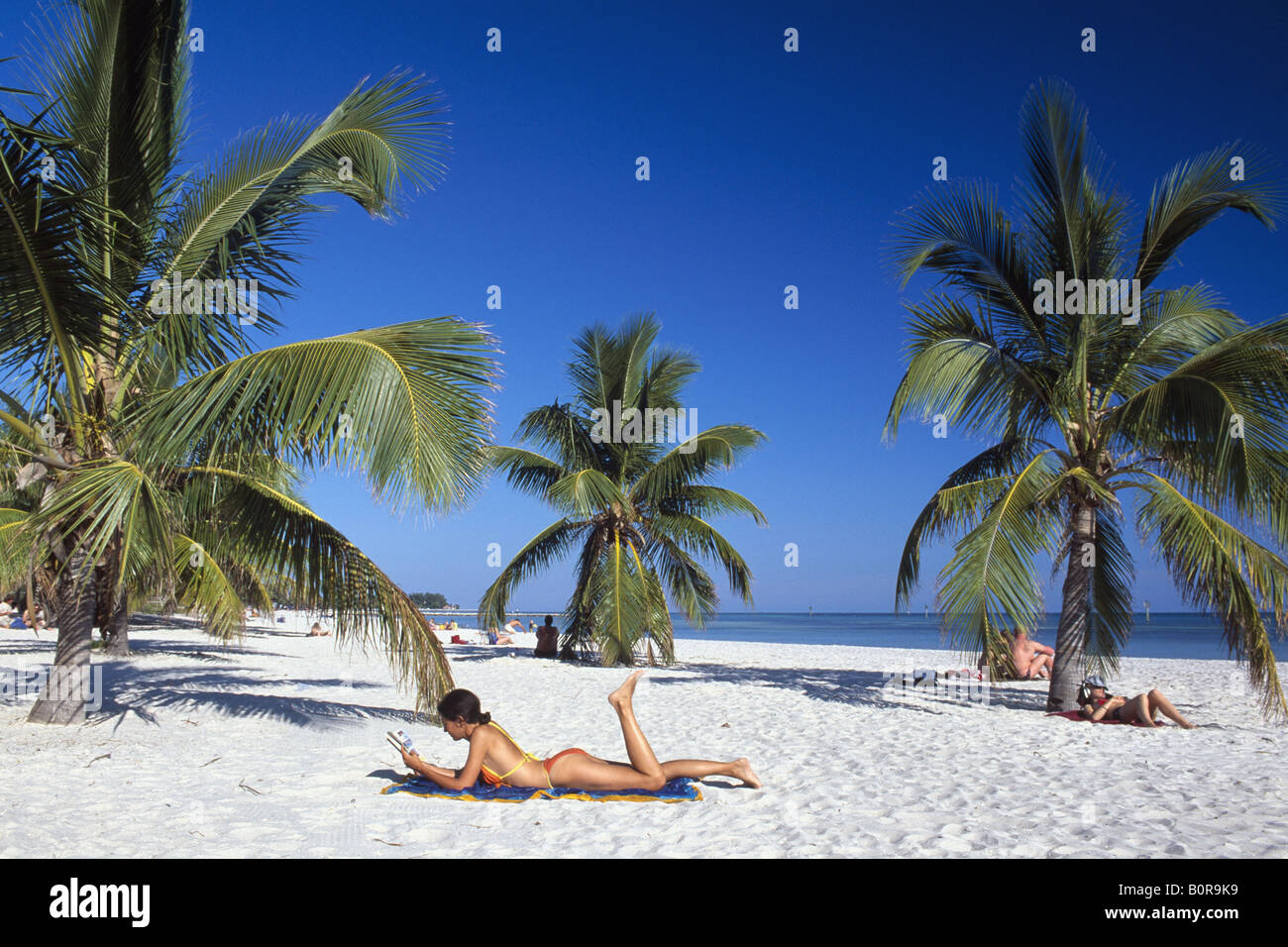 Smathers Beach Key West les clés Florida USA Banque D'Images