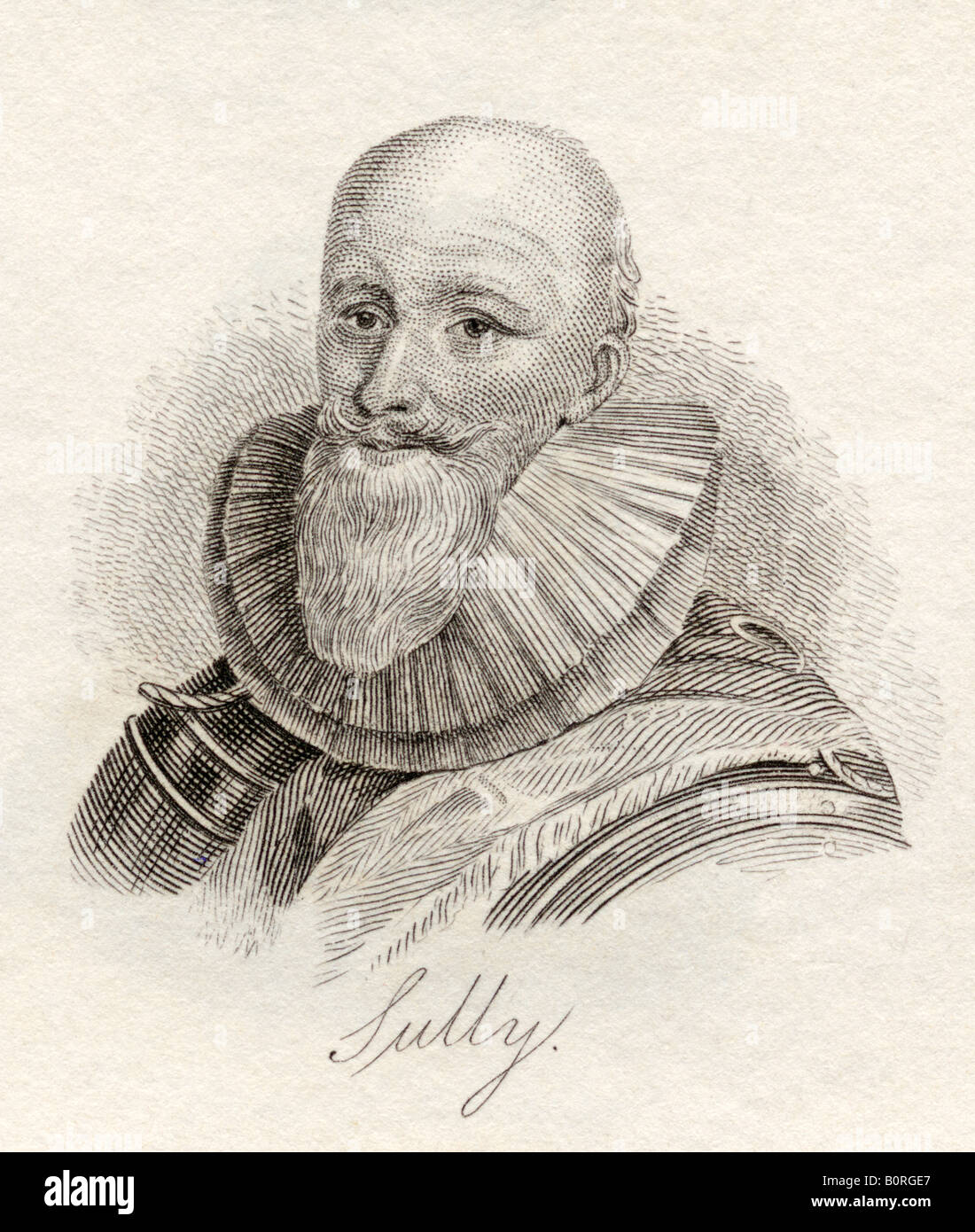 Maximilien Béthune, Duc de Sully, 1559 - 1641, alias Prince souverain d'Henrichemont et de Bosbelle. Soldat, ministre français et conseiller de Henry IV Banque D'Images