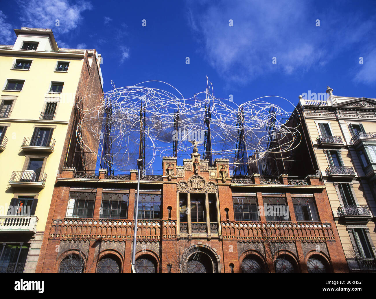 Fundació Antoni Tàpies Art museum dans Eixample Barcelone Catalogne Espagne Banque D'Images