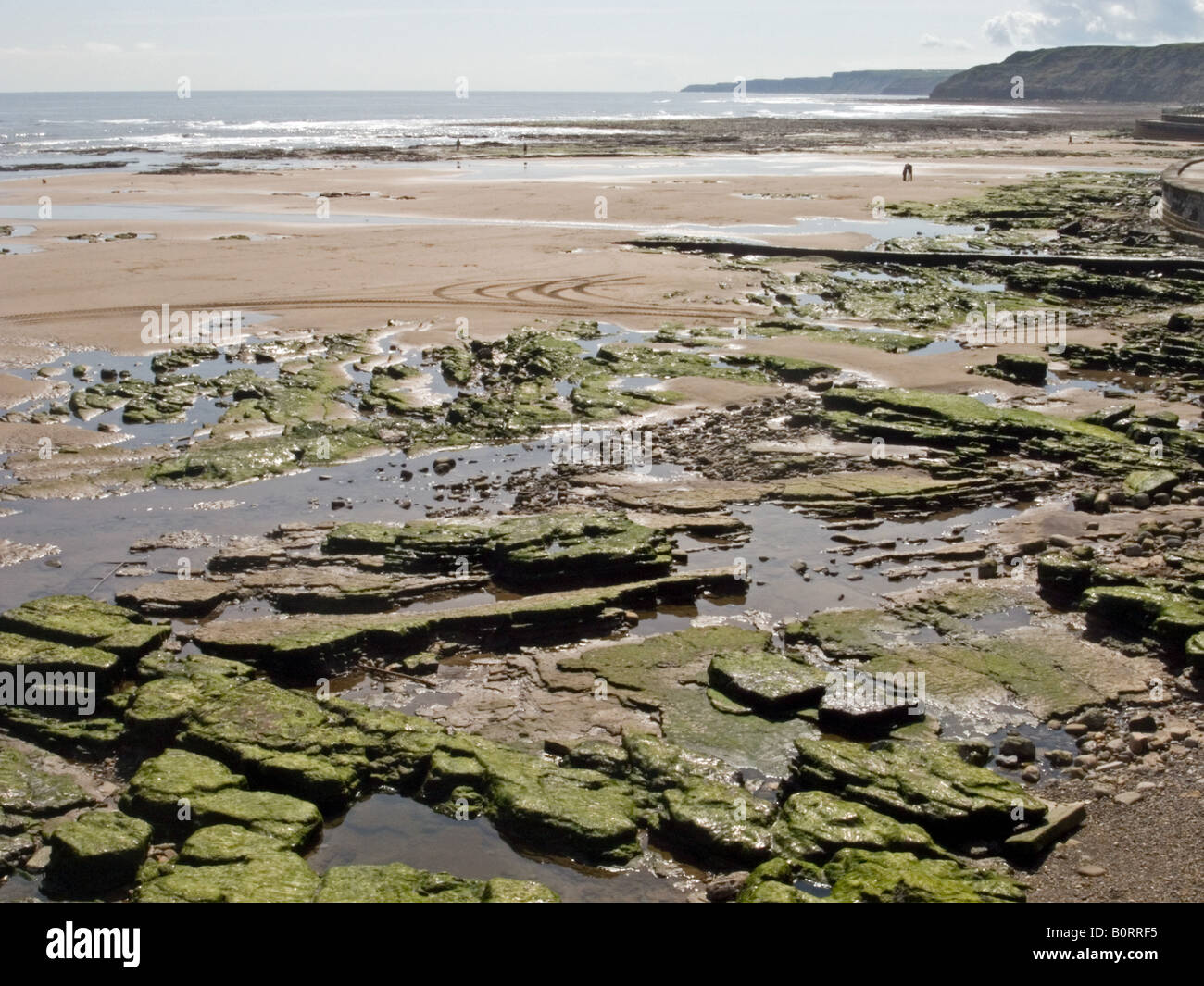 La plage, South Bay, Scarborough Banque D'Images