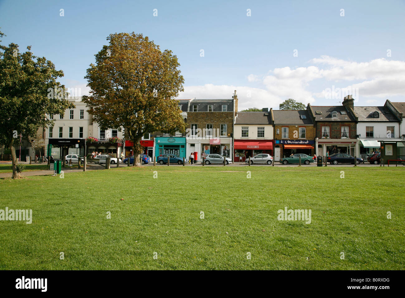 Vue sur Wandsworth communes à Bellevue Road, Wandsworth, Londres Banque D'Images