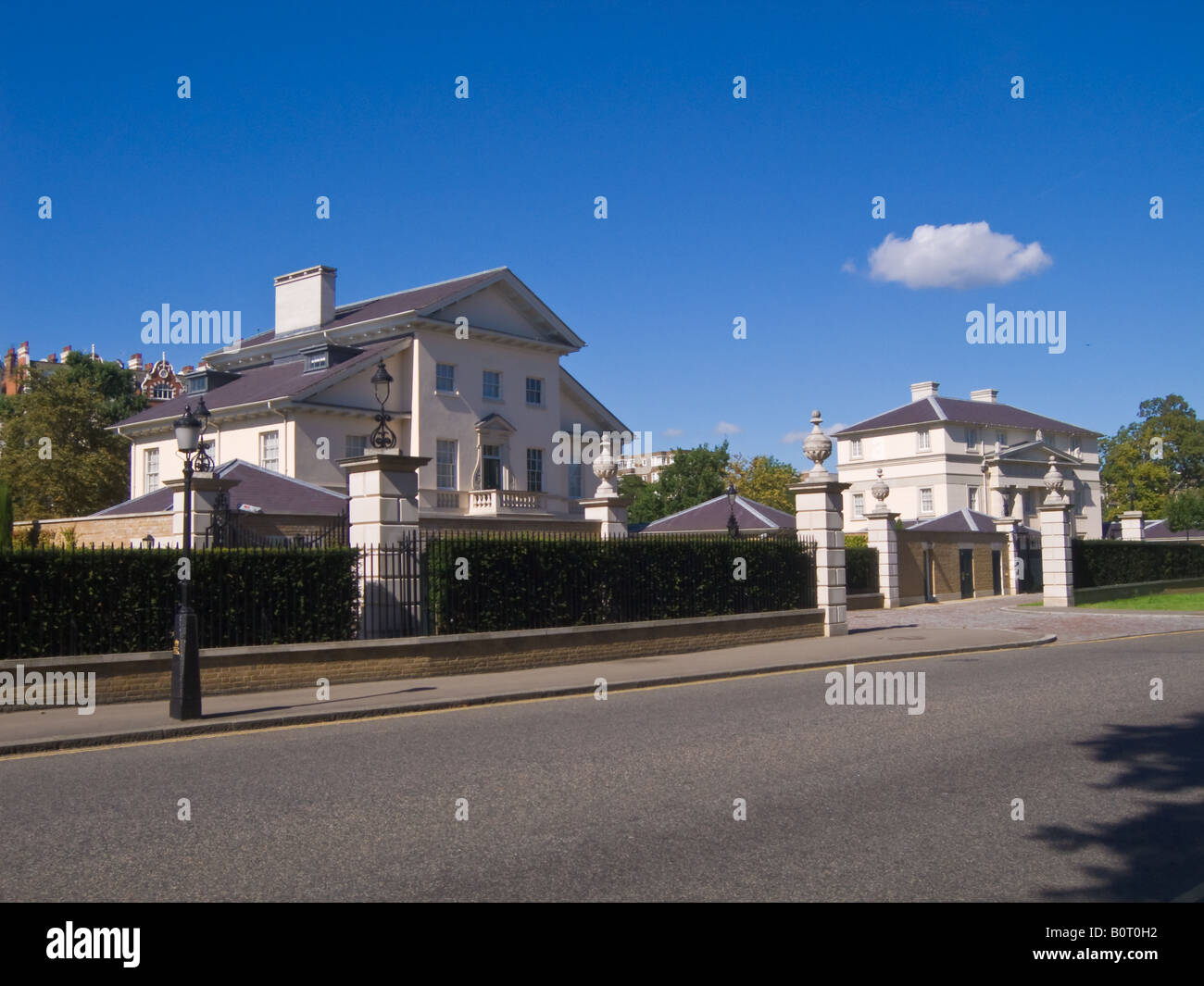 Regent s Park Villas en face de City of Westminster London Angleterre UK Banque D'Images