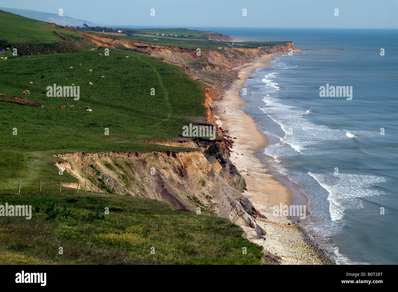 L'érosion côtière Compton Bay Ile de Wight Angleterre UK Banque D'Images